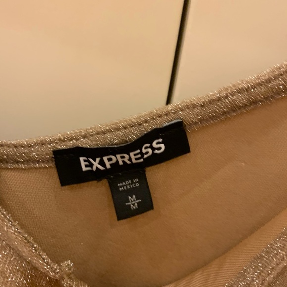 Gold express stretchy party tank top - Picture 2 of 3